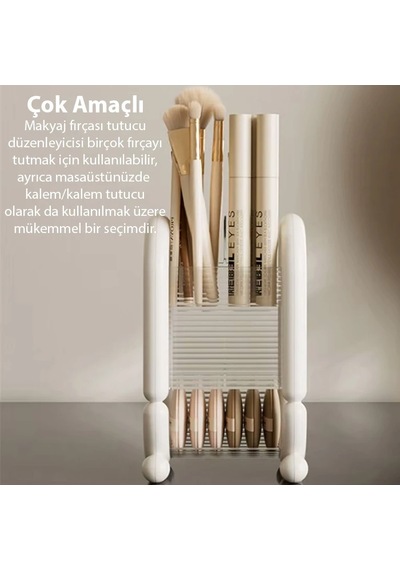Ezere Şık Tasarım Kozmetik Eşya Makyaj Fırçası Düzenleme Kutusu Organizer- 5775