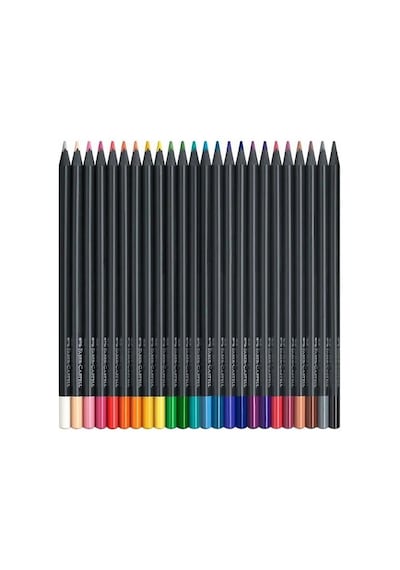 24 Renk Kuru Boya Black Edition 1 Paket 24 Lü Kuruboya Tam Boy Karton Kutu