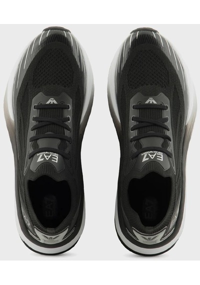 Ea7 Unisex Ayakkabı X8X176 Xk377 N763 Siyah-Beyaz Beyaz - Siyah