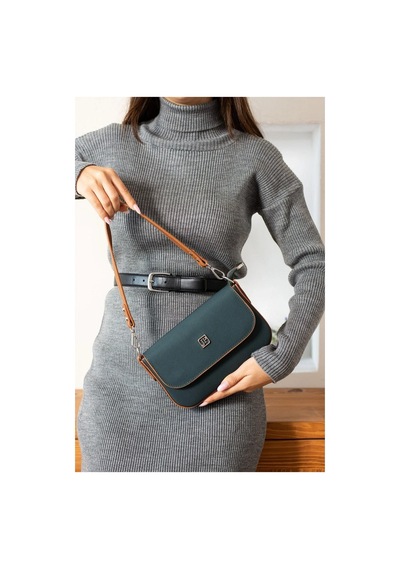 Just Polo Kadın Krem Camel El Ve Omuz Çantası 346005mh Yeşil - Taba