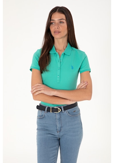 U.S. Polo Assn. Kadın Mint Basic Polo Yaka Tişört 50300830-VR090