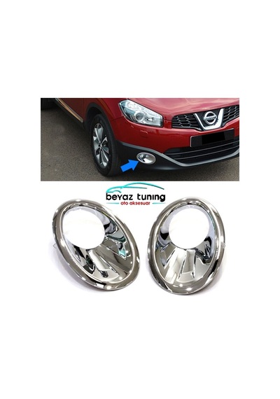 Nissan Qashqai Sis Farı Çerçevesi Kromu Nikelaj