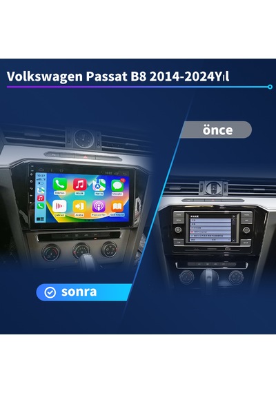 Volkswagen Passat B8 2014-2024yıl 6gb Ram 128gb Rom Multimedya