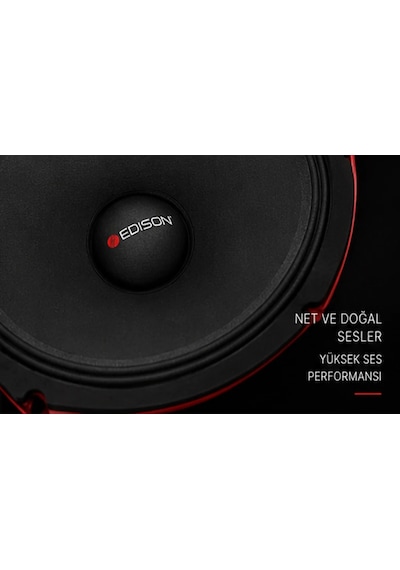 Edison Ed-m609 6x9 Oval Midrange Hoparlör 800w Max 120 Rms 1.3" Ses Bobini Oto Ses Sistemi