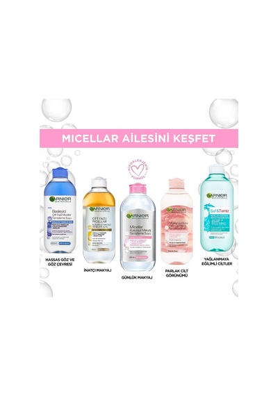 Skin Naturals Micellar Kusursuz Makyaj Temizleme Suyu 400 Ml 2li Paket