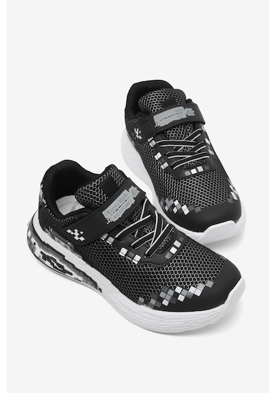 Tonny Black Rahat Kalıp Nefes Alabilen Cırtlı Işıklı-ışıksız Sneaker Çocuk Unisex Siyah Sneaker Tbtmkd050