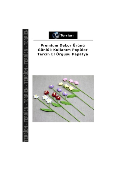 Premium Dekor Ürünü Günlük Kullanım Popüler Tercih El Örgüsü Papatya Çok Renkli