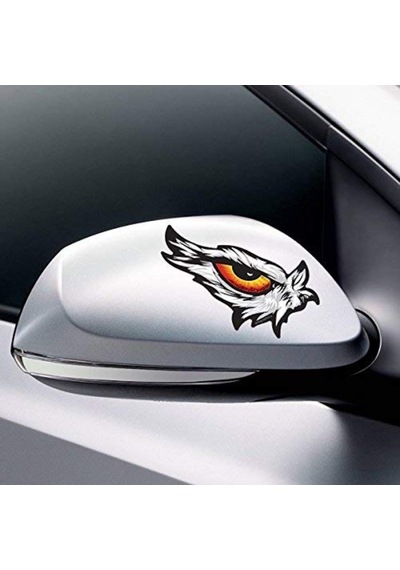 Kartal Gözleri Araba Oto Sticker Yapıştırma Renkli