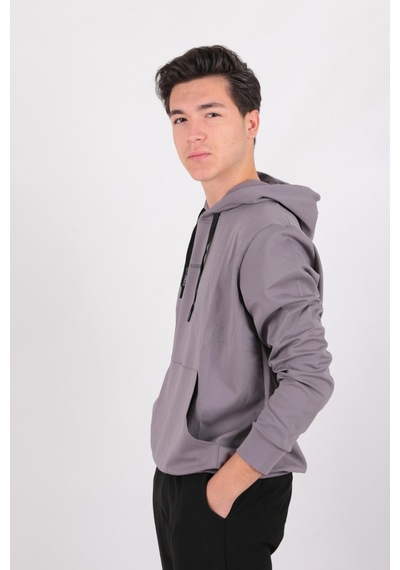 Five Pocket Fp24b2099 Erkek Kapüşonlu Sweatshirt Füme