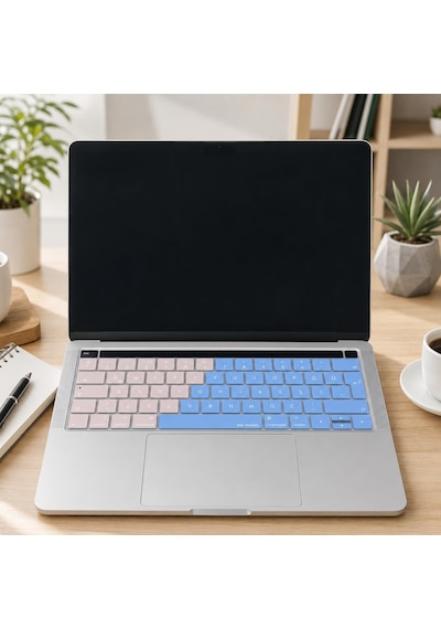 Türkçe Q Keyboard Cover Macbook Pro Touch Bar 13 15 Uyumlu A1706 A1989 A2159 A1707 A1990 Uk Iso Ters L Enter Silikon Klavye Koruyucu Pembe Mavi