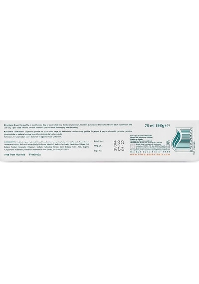 Himalaya Mint Fresh Ferahlatıcı Diş Macunu 3 x 75 ML