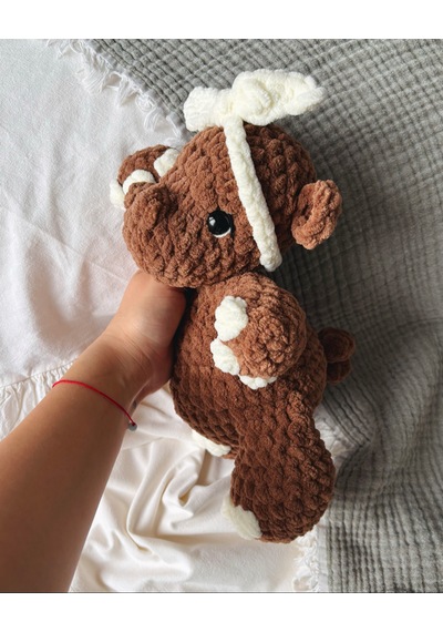 Pebble The Hippo Peluş Oyuncak Kahverengi