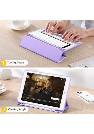 Apple Uyumlu iPad Air 3 10.5" Kılıf Kalem Bölmeli Smart Case A2152 A2123 A2153 A2154 Kılıf