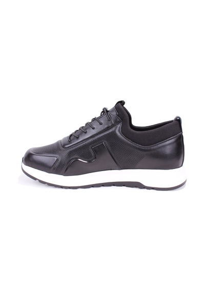 Dagoster Dma08-1061 Siyah Ortopedik Günlük Slip On Erkek Deri Ayakkabı