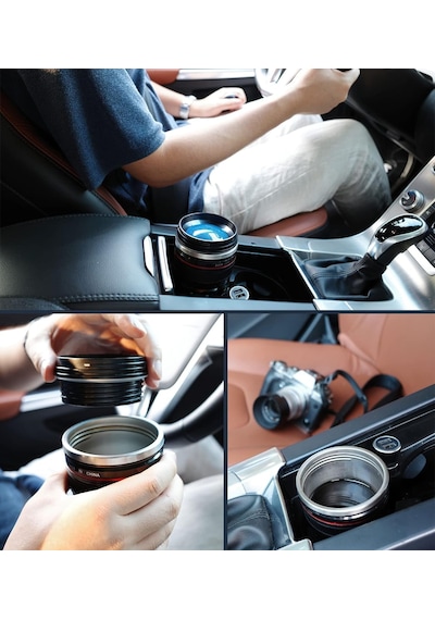 Objektif Kupa Lens Kupa Kahve Ve Çay İçin Termos Kupa Fotoğraf Tutkunları İçin Dekoratif Hediyelik 350 Ml Cam Kapak Çok Renkli