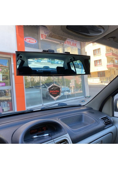 ŞüsCarOto 3R Bombeli Makaslı Geçmeli Karartmalı İç İlave Ayna Mavi Renkli Ayna 270 mm (00)