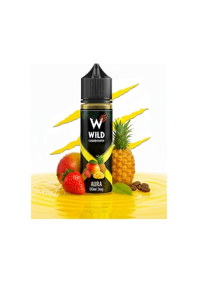 Aura - Premium Aroma 60ml - Mango, Ananas, Çilek - Likit Tatlandırıcı