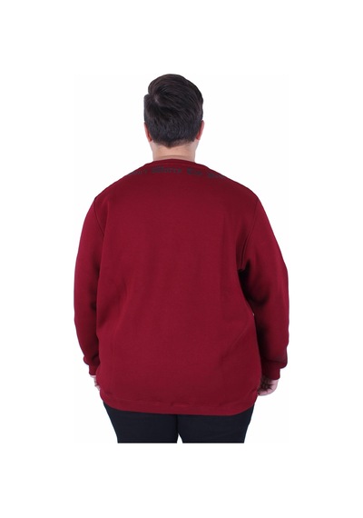 Moc Grande Mocgrande Büyük Beden Bisiklet Yaka 3ip Sweat Dream 25715 Murdum Mürdüm