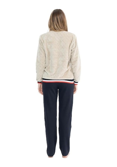 U.S. Polo Assn. U.s Polo 17079 Kadın Peluş O Yaka Pijama Takım 001