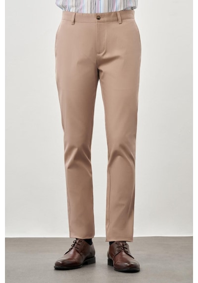 İmza Koyu Bej Kendinden Desenli Bez Ayağı Pamuklu Yan Cep Slim Fit Casual Pantolon 1003245168 KOYU BEJ İmza Koyu Bej Kendinden Desenli Bez Ayağı Pamuklu Yan Cep Slim Fit Casual Pantolon 1003245168 KOYU BEJ