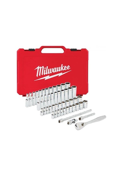 Milwaukee T4932464944 Ağır Hizmet Tipi Cırcır Lokma Takımı ¼' 50