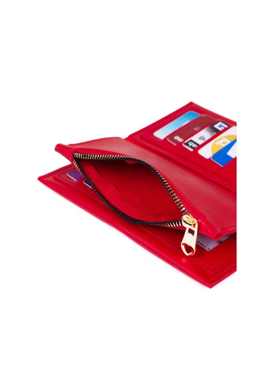 Lederax Telefon Bölmeli Soft Kadın Cüzdan Mor