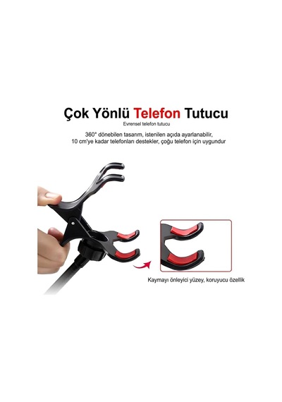 Nb39 Pro Masa Tipi Mikrofon Standı, Pop Filtre, 70 Cm