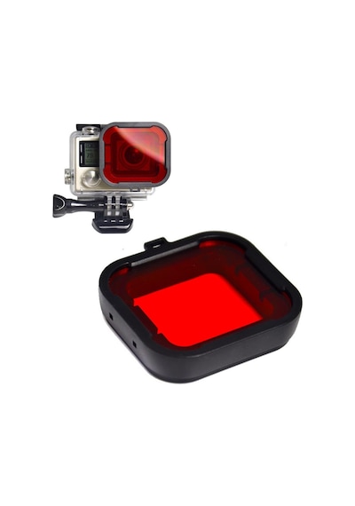 Gopro Standart Housing için Kırmızı Filtre
