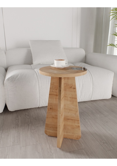 Mush 3lü Zigon Sehpa Safir Meşe - Tamamı Mdf