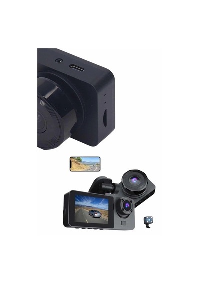Hubrendy Tekno Dvr Araç İçi Kamera Hareket Algılayabilen 1080p Carplay Video Kaydedici