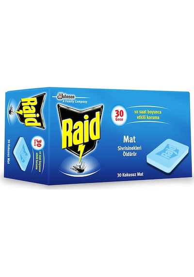 Raid Elektro Mat Kokusuz Tablet, 30'lu Sivrisineklere Karşı