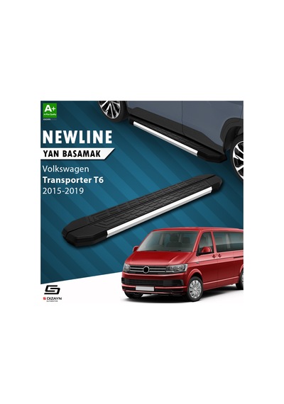 S-dizayn Vw Transporter T6 Uzun Şase Newline Krom Yan Basamak 253