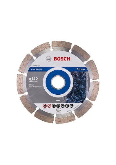 Professional Accessories 1x Elmas Kesme Diski Taş İçin Standart Taş, Granit, Beton İçin, Çap 150 X 22,23 X 2 X 10 Mm, Açılı Taşlama Makineleri İçin Aksesuarlar , Çok Renkli