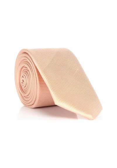 Gaffy Pudra Slim Fit Düz Renk Dokuma Kravat / DDK-38 Pudra