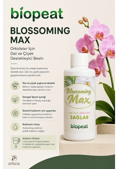 Blossoming Max Orkide Besini 100 Ml Dal Ve Çiçek Destekleyici Sıvı Bitki Besini 1000