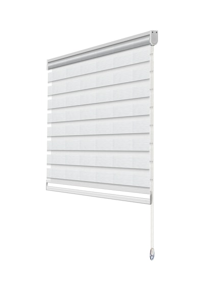 Binbirperde Beyaz Pileli Zebra Stor Perde Ev/ofis Perdesi Aluminyum Sistem