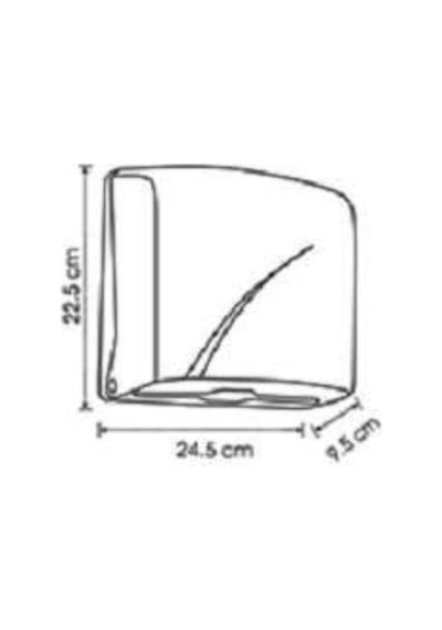 Vialli Z Katlı Kağıt Havlu Dispenseri 22 Cm 200 Ad Beyaz K2 Sku: Smg8690010181176 Açık