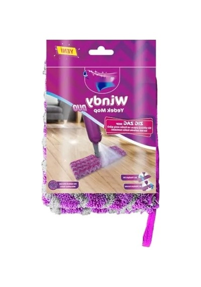 Çift Taraflı Mikrofiber Yedek Mop - Yıkanabilir Açık Bej