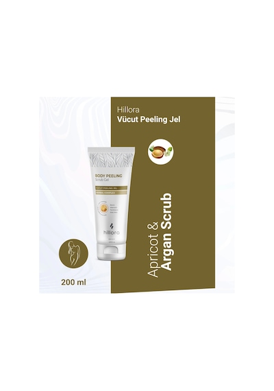 Vücut Peeling Jel + Vücut Beyazlatıcı Krem Vücut Bakım Seti