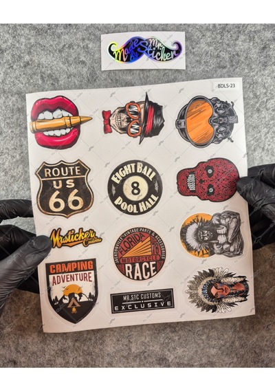 Bdls23 Küçük Boy 10lu Sticker Seti
