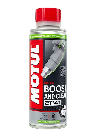 Motul Boost And Clean Moto - Oktan Arttırıcı Ve Yakıt Temizleyici 200 Ml