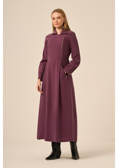 Ftz Women Ftz Kadın Modal Elbise Mürdüm 31183 Mürdüm