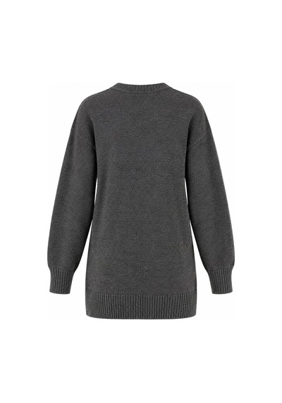 Laluvia Antrasit Basic Triko Kazak - 2y04595