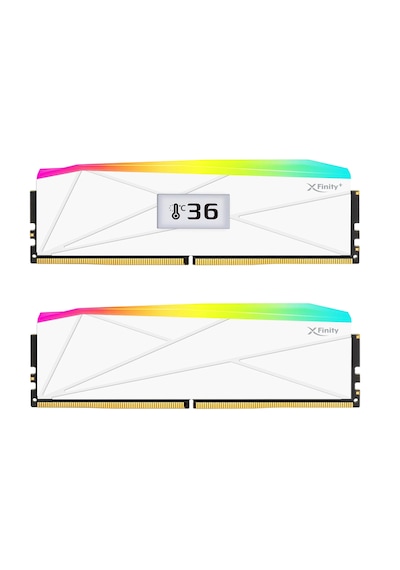 V-color Manta Xfinity+ Oled Argb Ddr5 32gb 2x16gb 6400mhz Cl32 Yerleşik Oled Ekran Intel Xmp Beyaz
