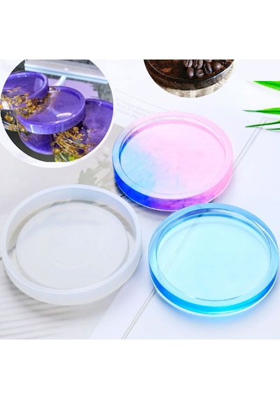 Epoksi Silikon Kalıp Bardak Altlığı Yuvarlak 11 Cm