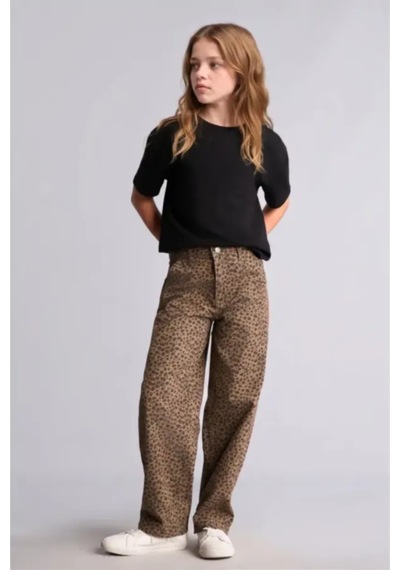 Defacto Leopar Desenli Baggy Fit Esnek Bantlı Paça Gabardin Pantolon Kız Çocuk I1701a826aubn335 Kahve-bn335 Defacto Leopar Desenli Baggy Fit Esnek Bantlı Paça Gabardin Pantolon Kız Çocuk I1701a826aubn335 Kahve-bn335