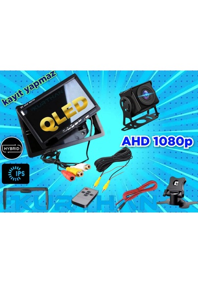 7'' Qled Ips Ekran Ve 1 Ad. Ahd 1080p 180 Derece Geniş Açı Kamera