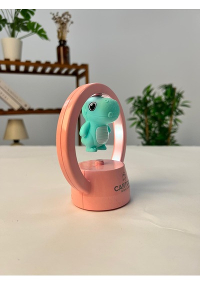 Favora Masa Üstü Dinozor Çocuk Lambası Pembe