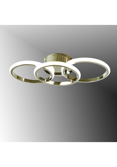 Tt305-3-fsr Tt Ayd. Sarıışık Fransız Sarı Kaplama 3 Lü Led Avize Rosegold