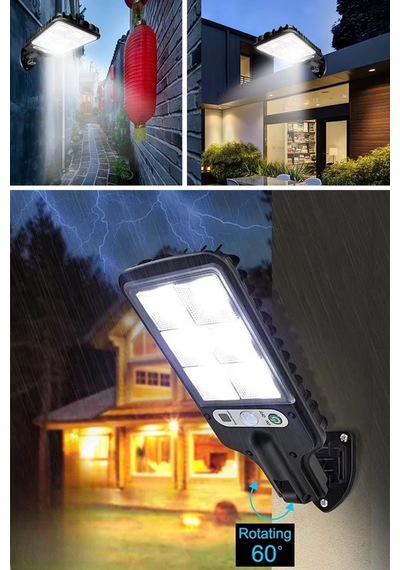 Buffer 3 Farklı Işık Modlu Güneş Enerjisiyle Şarj Olan Dış Mekan Uyumlu Kumandalı Solar D Standart